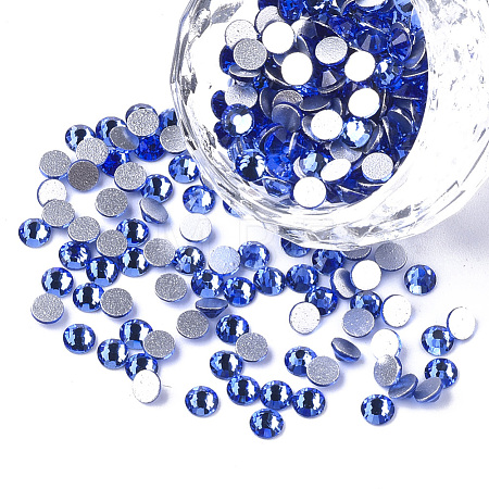 Glass Flat Back Rhinestone Cabochons RGLA-S002-20SS-04-1