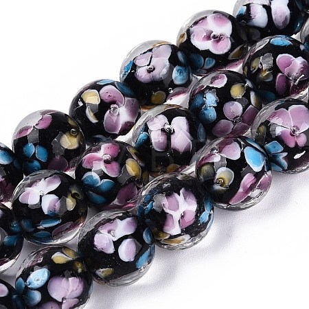 Handmade Lampwork Beads Strands LAMP-Q041-08A-1