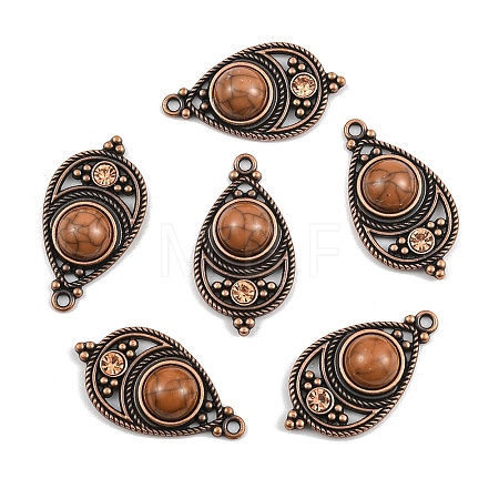 Bohemian Dyed Synthetic Turquoise Pendants FIND-YWC0003-02AB-01-1
