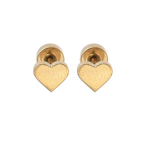 304 Stainless Steel Stud Earrings for Women EJEW-E603-05A-G-1