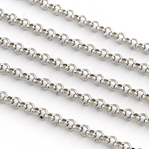 304 Stainless Steel Rolo Chains CHS-R006-2mm-100m-1