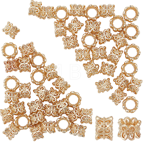 Brass European Beads KK-DC0001-51-1