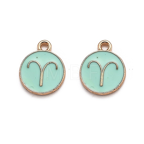 Alloy Enamel Pendants ENAM-S124-01A-15A-1