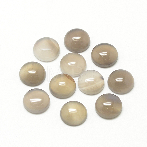 Natural Gray Agate Cabochons G-R416-16mm-15-1