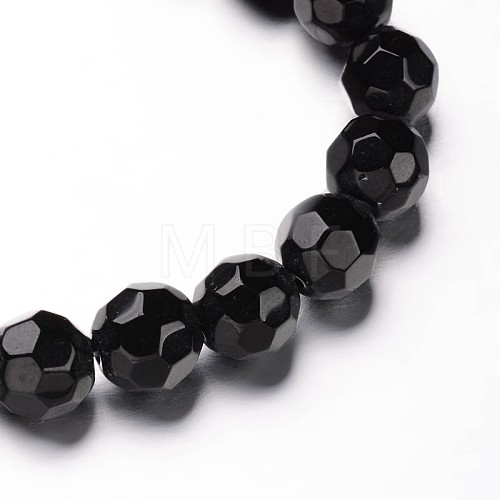 Faceted(32 Facets) Round Glass Bead Strands X-GLAA-M031-02-8mm-1