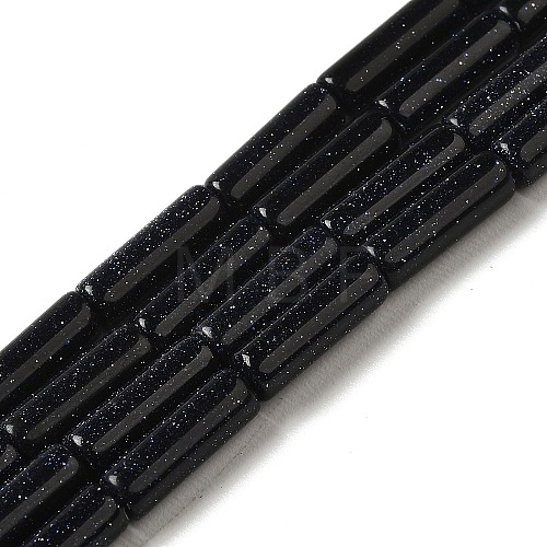 Synthetic Blue Goldstone Beads Strands G-D464-22-1