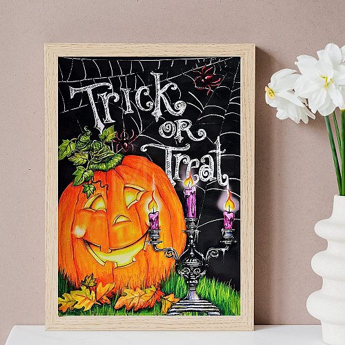 Halloween DIY Diamond Painting Kit AJEW-C037-02E-1