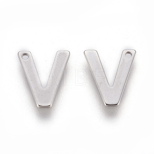 Tarnish Resistant 304 Stainless Steel Charms STAS-F175-02P-V-1