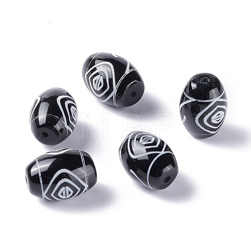 Tibetan Style dZi Beads TDZI-Z001-11-1