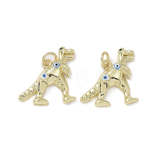 Real 18K Gold Plated Brass Micro Pave Cubic Zirconia Pendants KK-L209-063G-01-1