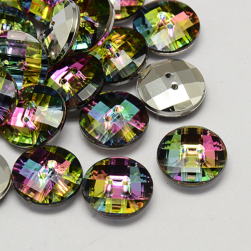 Taiwan Acrylic Rhinestone Buttons BUTT-F022-10mm-13-1