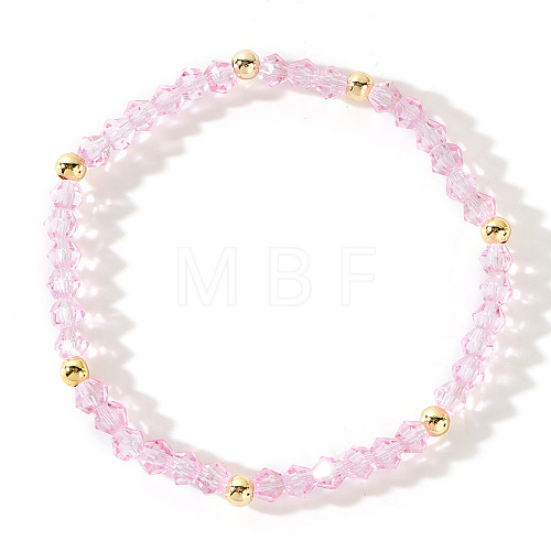 Glass Beads Stretch Bracelets for Women WC7526-1-1