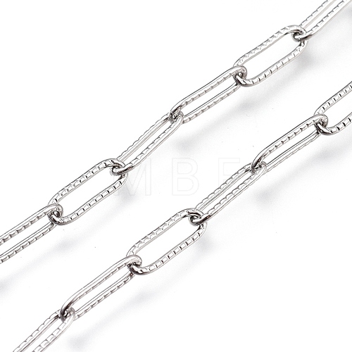 Tarnish Resistant 304 Stainless Steel Cable Chain CHS-M003-14P-1