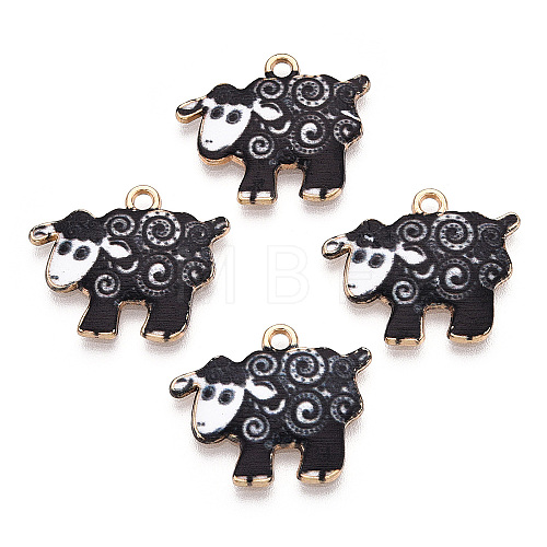 Alloy Enamel Pendants PALLOY-CJC0009-01C-1