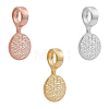 3Pcs 3 Colors 925 Sterling Silver Glue-on Flat Pad Bails STER-WR0001-09-1
