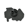 Black Alloy Brooches JEWB-G036-04B-2