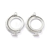 Alloy Open Back Bezel Pendants PALLOY-Z003-08P-1