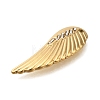 Ion Plating(IP) 304 Stainless Steel with Rhinestone Pendants STAS-Q335-12G-2