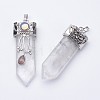 Natural Quartz Crystal Big Pointed Pendants G-F340-05D-2
