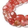 Cherry Quartz Glass Beads Strands G-A247-06-1-4