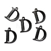 304 Stainless Steel Alphabet Charms STAS-H122-D-EB-2