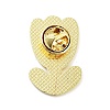 Golden Alloy Brooches JEWB-C032-03C-G-2
