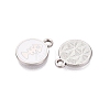 Rack Plating Alloy Enamel Pendants ENAM-N070-01A-01P-01-2
