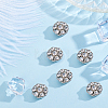 6Pcs Zinc Alloy Cufflinks BUTT-ME0001-36B-5