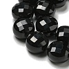 Natural Black Onyx(Dyed & Heated) Beads Strands G-K351-A02-01-4