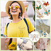 12Pcs Brass Glass Charms KK-PH0013-43C-5