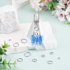 10Pcs 5 Styles Brass Open Jump Rings KK-TA0008-84P-7