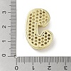 Rack Plating Brass Micro Pave Clear Cubic Zirconia Pendants X-KK-R163-05J-G-3