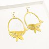 201 Stainless Steel Dangle Earrings FS-WG439CD-01-1