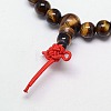 Buddhist Jewelry Mala Beads Bracelets Natural Tiger Eye Stretch Bracelets X-BJEW-M007-6mm-01A-3