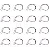 304 Stainless Steel Leverback Earring Findings STAS-PH0018-28P-1