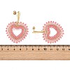 Glass Seed Bead Dangle Earrings EJEW-MZ00768-03-5