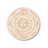 Wooden Carved Cup Mats LS-AJEW-P103-01G-1