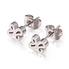 Tarnish Resistant 304 Stainless Steel Stud Earrings EJEW-N045-07P-1