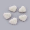 Faux Mink Fur Covered Cabochons WOVE-F021-05S-08-1