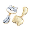 Printed Alloy Pendants ENAM-K076-45G-02-2