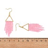 Glass Beaded Dangle Earrings EJEW-MZ00749-02-5
