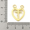 Rack Plating Brass Clear Cubic Zirconia Pendants KK-Z053-04G-3