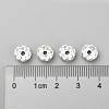 Iron Rhinestone Spacer Beads RB-A008-8MM-S-5