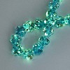 Luminous Handmade Gold Foil Glass Beads Strands FOIL-N029-01G-2