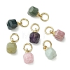 Natural Mixed Gemstone Pendants PALLOY-JF05297-02-2