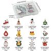 24Pcs 12 Styles Christmas Theme Alloy Enamel Pendants ENAM-FS0002-19G-4