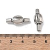304 Stainless Steel European Clasps with Cord Ends SA-CBABC0F-10P-3