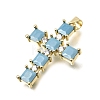 Brass Pave Cubic Zirconia Pendants CU-CBAE7DF-11G-C05-2