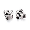 304 Stainless Steel European Style Large Hole Beads STAS-T072-122AS-2