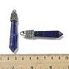 Dyed Natural Lapis Lazuli Pointed Big Pendants G-F766-02AS-07-3